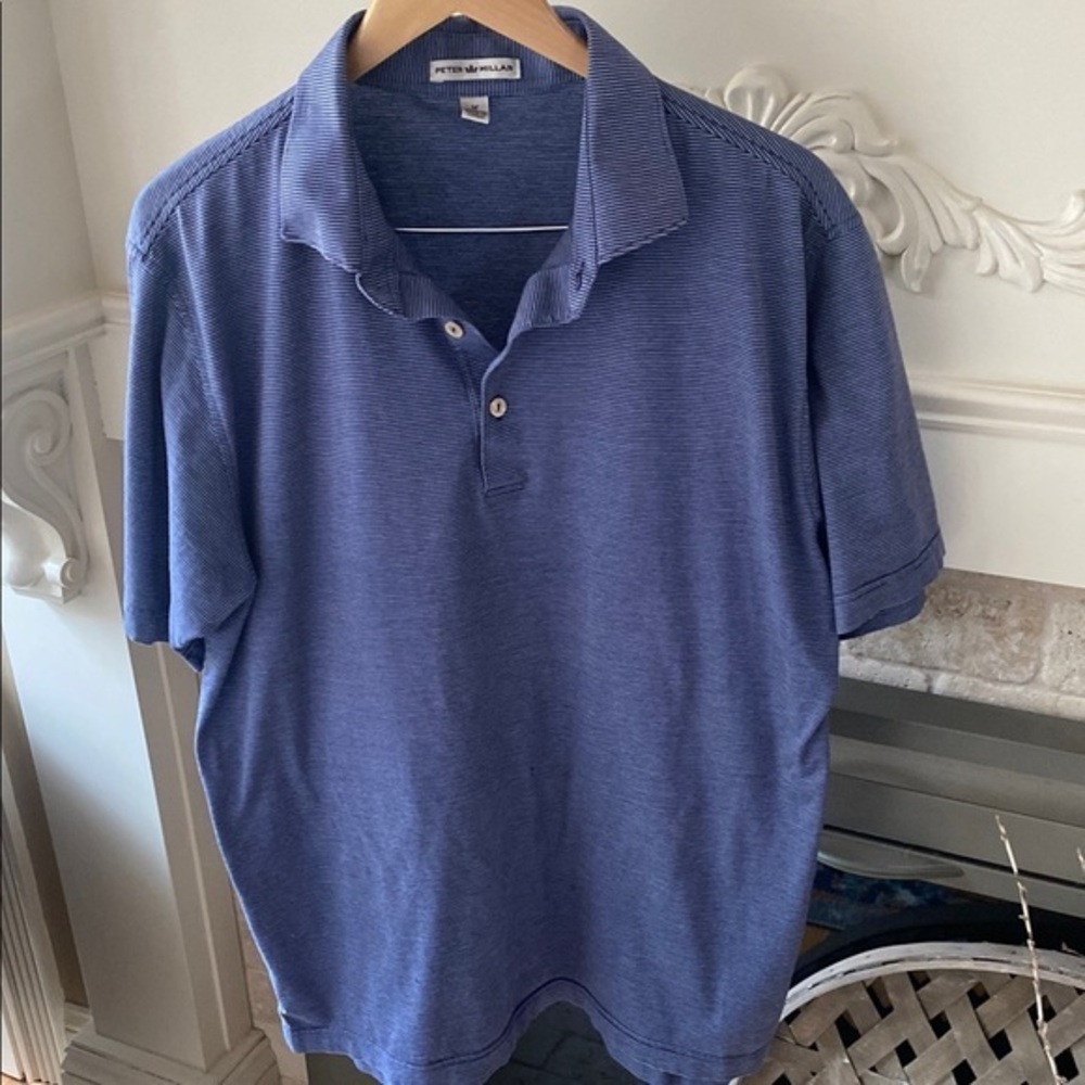 Peter Millar Blue Polo Shirt